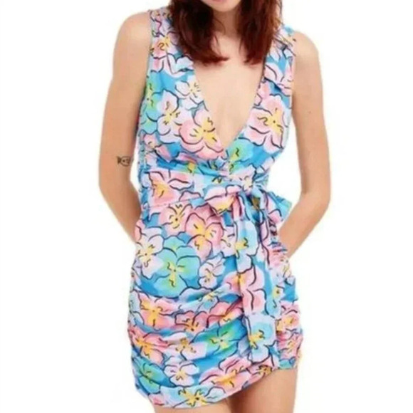 For Love And Lemons Dresses & Skirts - For Love And Lemons | Floral Wrap Mini Dress | S
